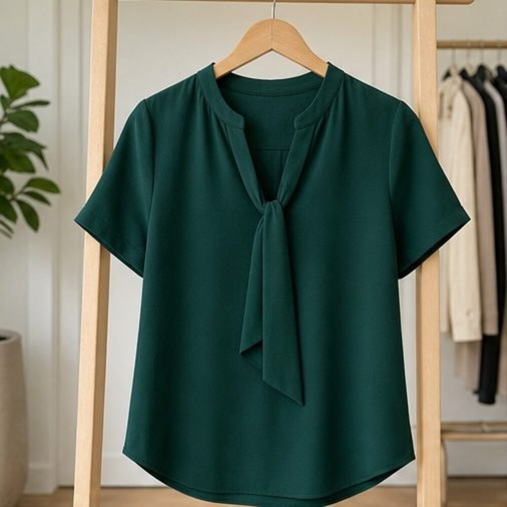 Emerald Peplum Top